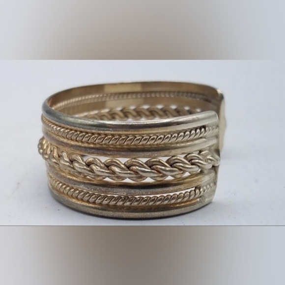 Navajo Sterling 925 Harry Morgan Signed Vintage Patina Cuff Bracelet - Picture 3 of 15